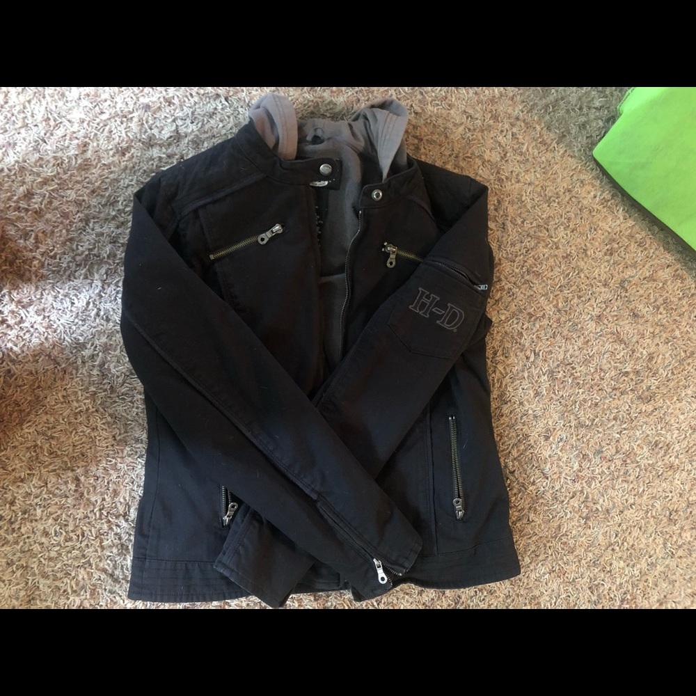 Canvas material Harley Davidson jacket, womens
